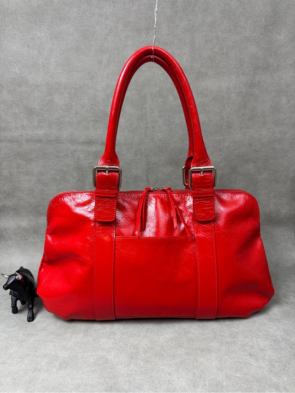 Anthropologie (LATICO)Vibrant Red Leather Shoulder Bag